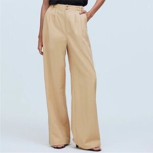 Madewell Harlow Wide-Leg Khaki Pants